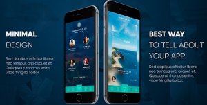 Phone App Presentation Video Displays template preview