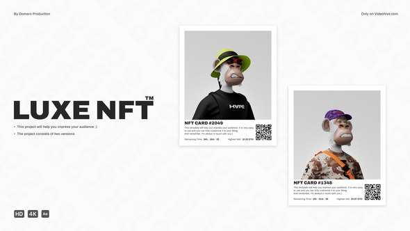 Videohive Luxe NFT Broadcast-packages template preview