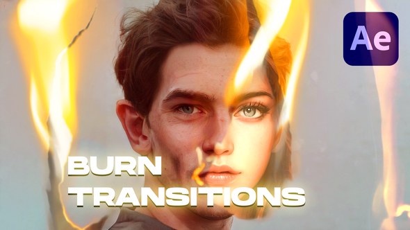 Videohive Burn Transitions 47367845 Elements template preview