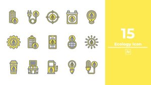 Videohive Ecology Icon After Effect Elements template preview