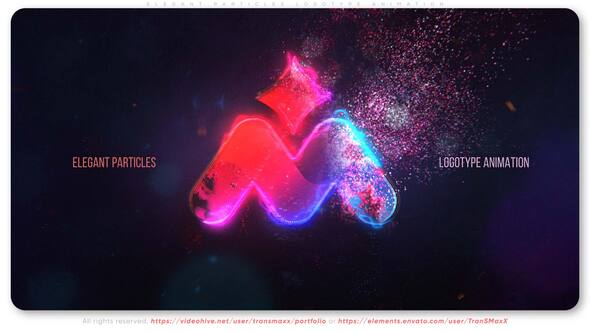 Videohive Elegant Particles Logotype Animation Logo Stings template preview