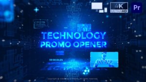 Technology Promo Opener Premiere Pro Premiere Pro template preview