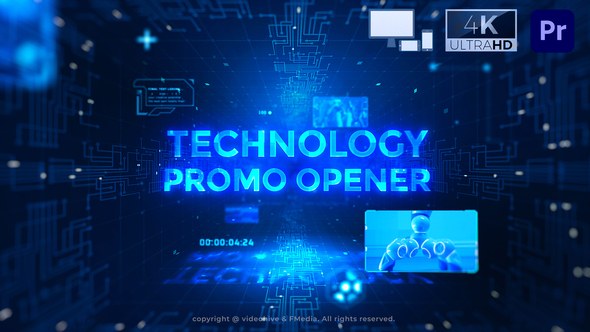 Technology Promo Opener Premiere Pro Premiere Pro template preview