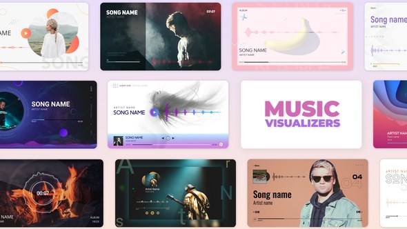 Videohive Audio Music and Podcast Visualizers Video Displays template preview