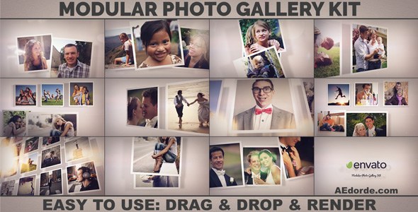 Videohive Modular Photo Gallery Kit Video Displays template preview