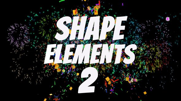 Shape Elements 2 Video Displays template preview