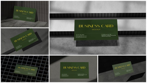 Videohive Elegant Business Card Mockup 59609149 Product Promo template preview