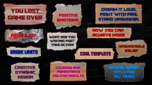 Videohive Ripped Paper Tape Titles Titles template preview