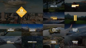 Videohive Minimal Titles | AE 45803889 Titles template preview