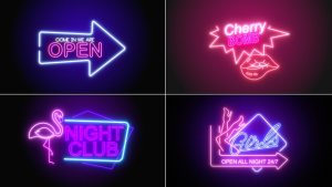 Videohive Neon Signs V1 Titles template preview