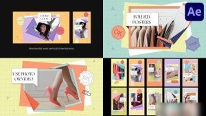 Videohive Folded Posters | After Effects Openers template preview