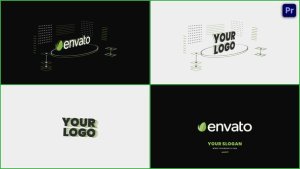 3D Isometric Logo Animation V.2 Premiere Pro template preview