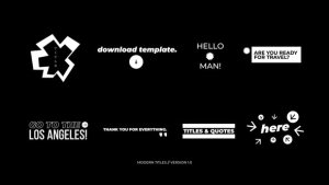 Videohive Modern Titles | AE 50073652 Titles template preview