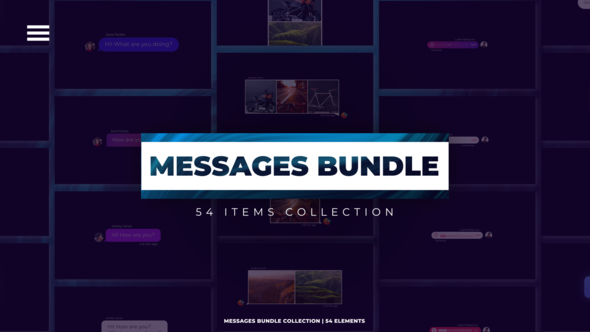 Videohive Messages Bundle Elements template preview