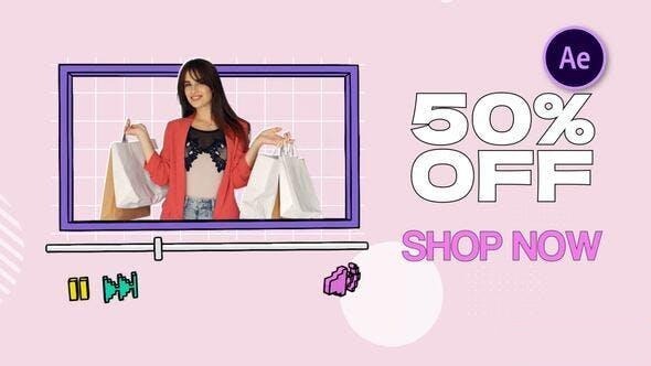Videohive Retro Sale Promo 48231965 Openers template preview