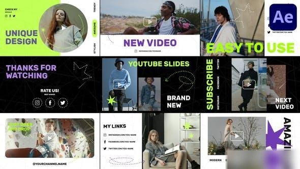 Videohive Youtube Slides for After Effects 52056690 Openers template preview