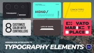 Videohive Typography Elements Titles template preview