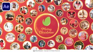 Videohive Christmas Circle Logo Reveal For After Effects Logo Stings template preview
