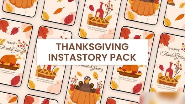 Videohive Thanksgiving Instagram Story 55014138 Elements template preview