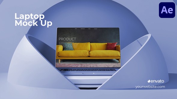 Videohive Laptop Mockup for After Effects Openers template preview