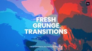 Videohive Grunge Transitions For After Effects Elements template preview