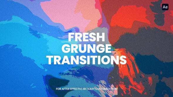 Videohive Grunge Transitions For After Effects Elements template preview