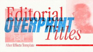 Videohive Editorial Overprint Titles Titles template preview