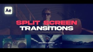 Videohive Split Screen Transitions Elements template preview