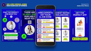 Videohive We Are Hiring Jobs Instagram Stories Product Promo template preview