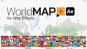 Videohive World Map Plus for After Effects Infographics template preview