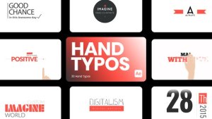 Videohive Hand Typos for After Effects Titles template preview