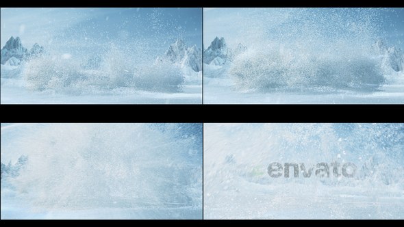 Videohive Snow Blow | Frost Winter Blizzard Logo Logo Stings template preview