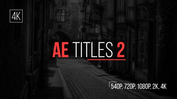 AE Titles 2 Video Displays template preview