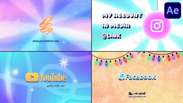 Videohive New Year Snow Logo Typography | After Effects Titles template preview