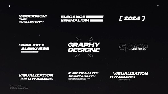 Videohive Kinetic Titles 3,0 | After Effects Titles template preview