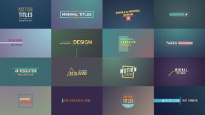 Motion Titles Video Displays template preview