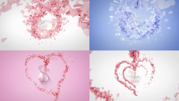 Videohive Heart Logo Reveal Bundle Logo Stings template preview