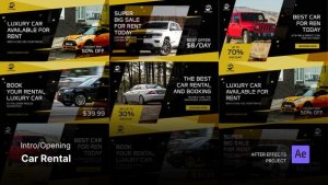 Videohive Intro/Opening Video - Car Rental After Effects Template Product Promo template preview
