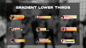 Videohive Gradient Lower Thirds | After Effects 46568341 Titles template preview