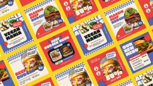 Videohive Limber Burger Shop Instagram Posts Product Promo template preview
