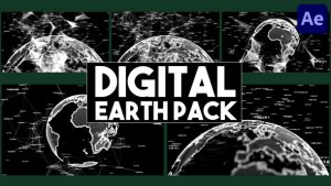 Videohive Digital Earth Pack for After Effects Elements template preview