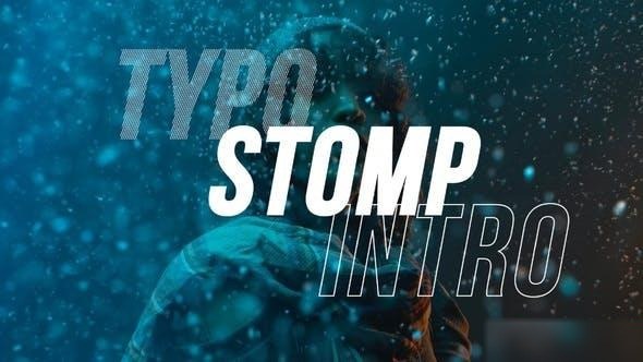 Videohive Typo Stomp Intro Openers template preview