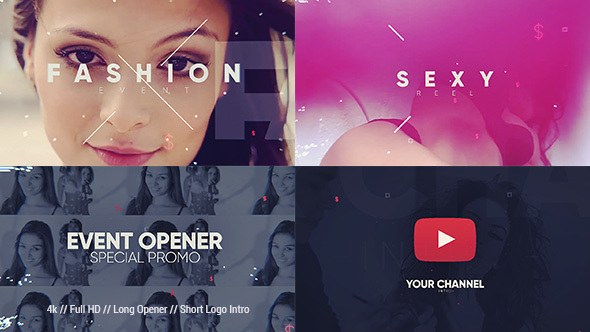 Videohive Future Bass Logo Intro Video Displays template preview