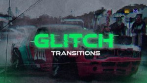 Videohive Glitch Transitions 58397757 Elements template preview