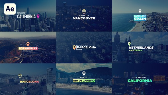Videohive Location Titles 57067942 Elements template preview