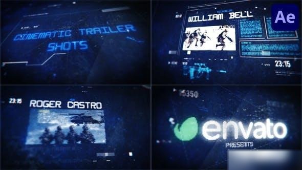 Videohive Cinematic Trailer Shots for After Effects Openers template preview