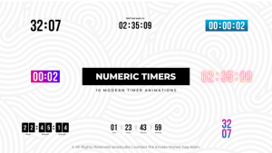 Videohive Numeric Timers Elements template preview