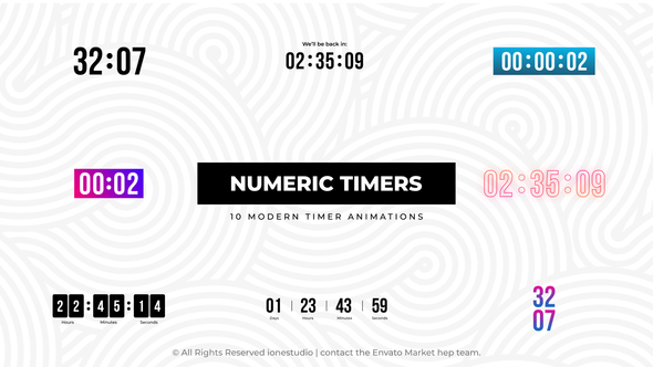 Videohive Numeric Timers Elements template preview
