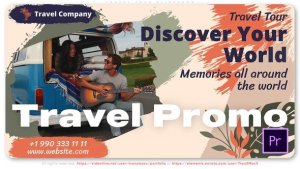 Travel Tour Slideshow Premiere Pro template preview
