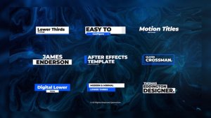 Videohive Glitch Lower Thirds 25083355 Titles template preview